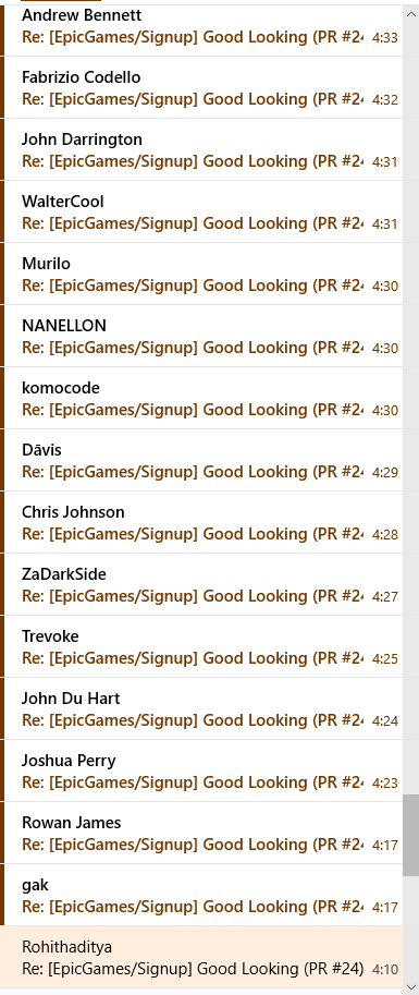 Github notification e-mails